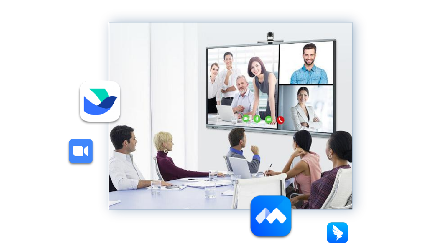 Soft video conferencing integration