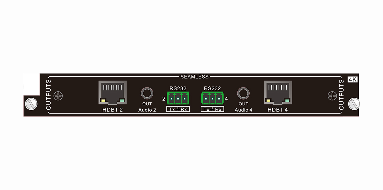 2-channel 4K HDBT board card