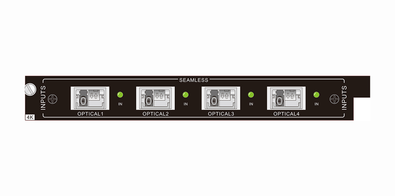 4-channel 4K fiber optic board card