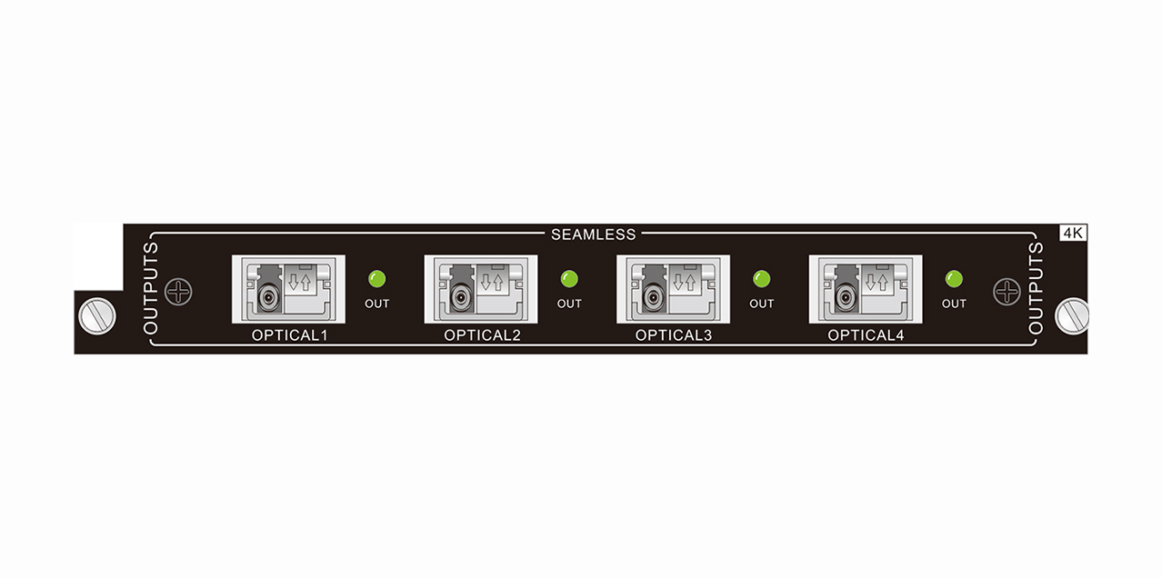 4-channel output 4K fiber optic board card