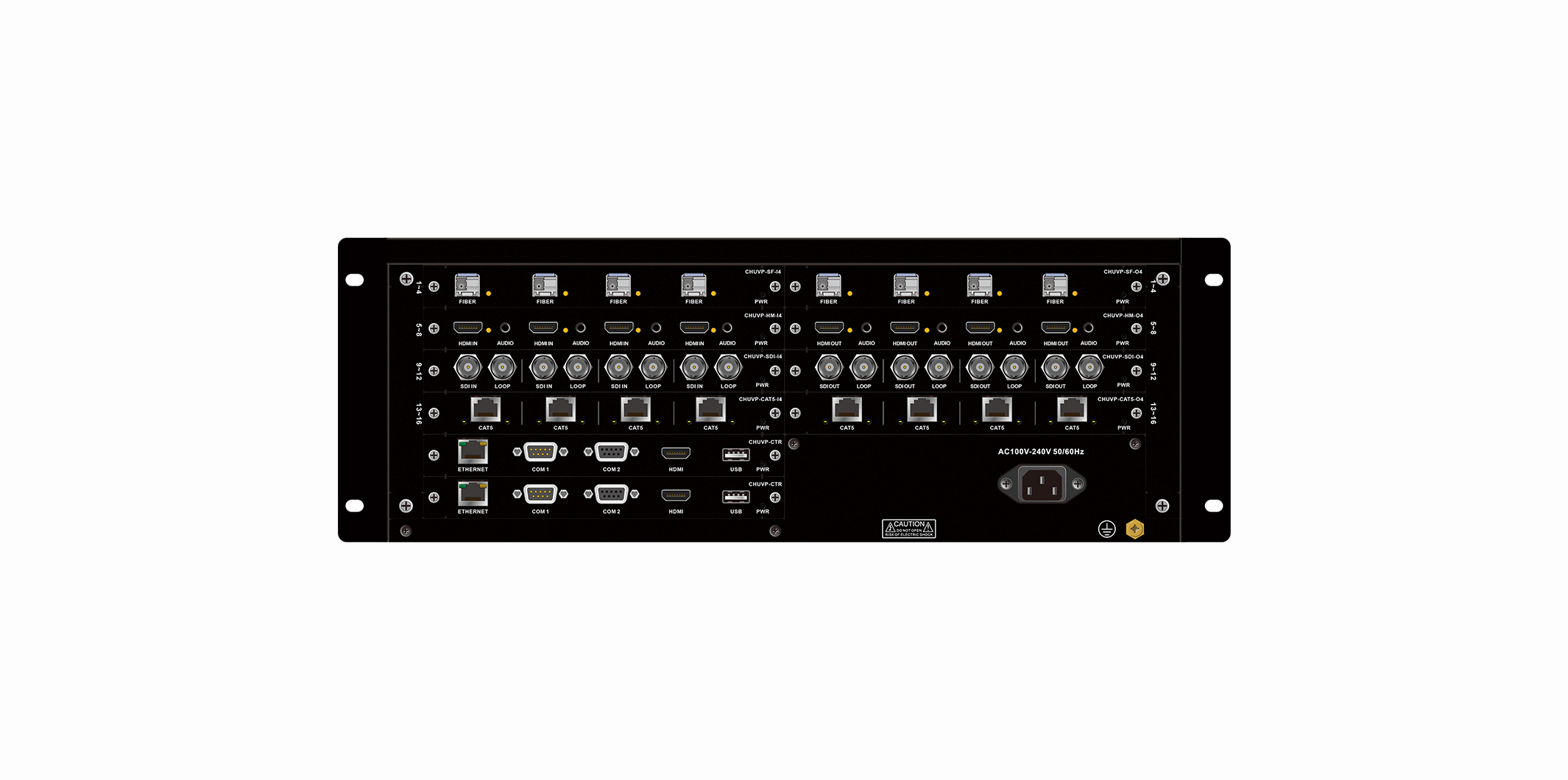 32-slot card processor chassis