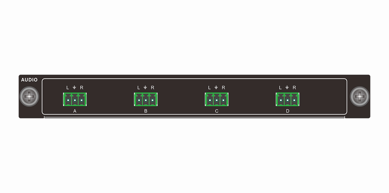 Single-card quad-channel audio output card