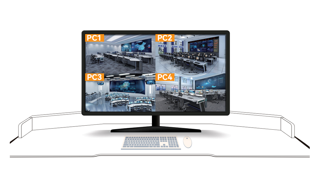 One screen, multiple machines